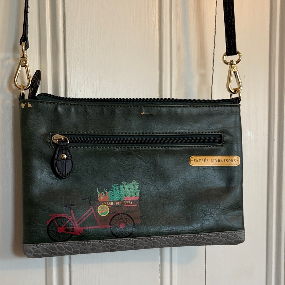 Vendula London Green Storefront Crossbody Bag - Picture 4 of 11